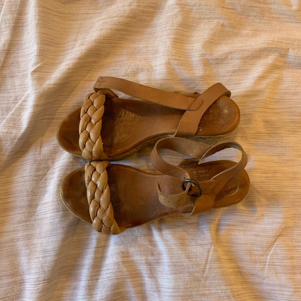 Hanks wedge heels, *only made in spain*, slightly worn, beautiful shoe